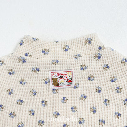 Sweet waffle anorak suit