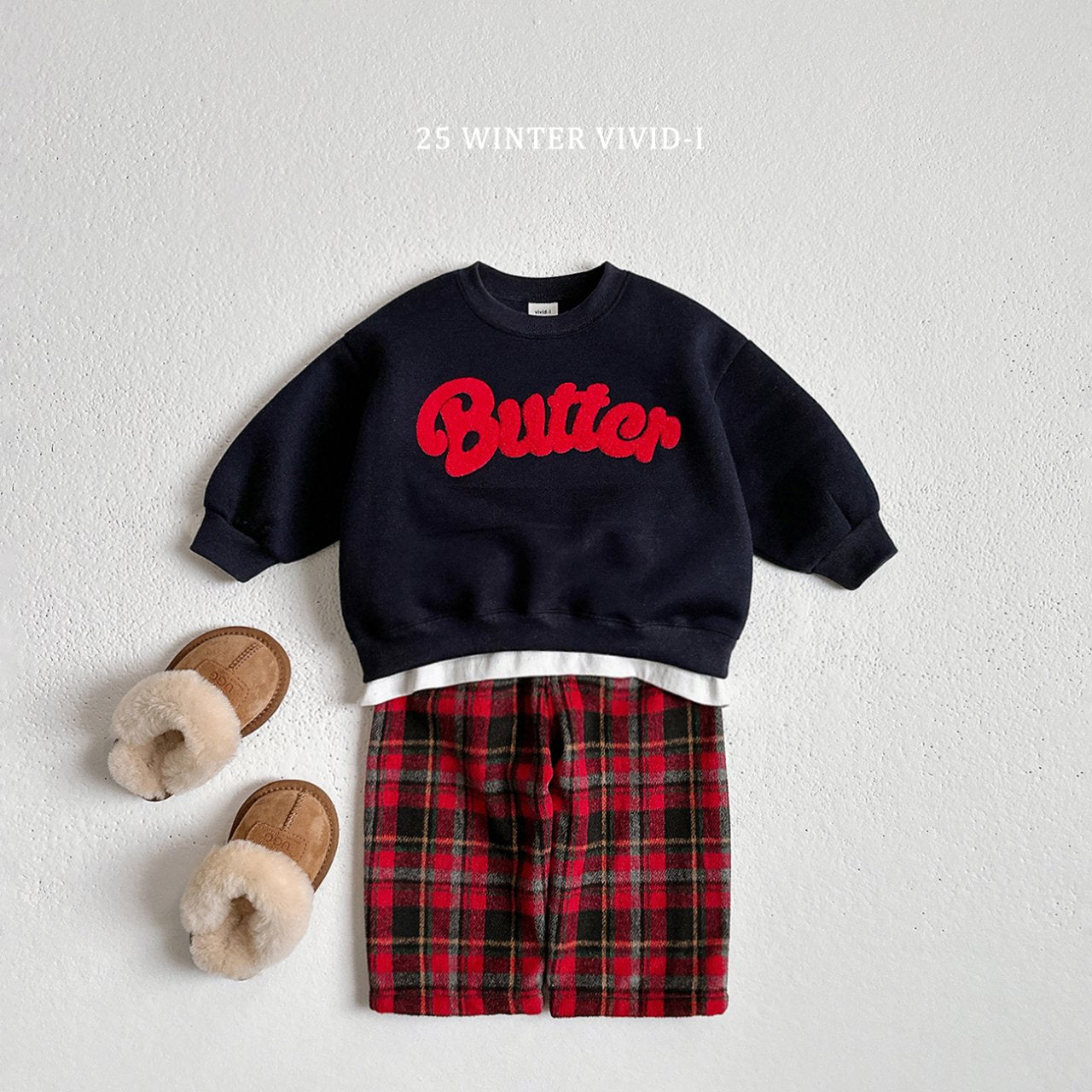 Butter boucle embroidered sweatshirt