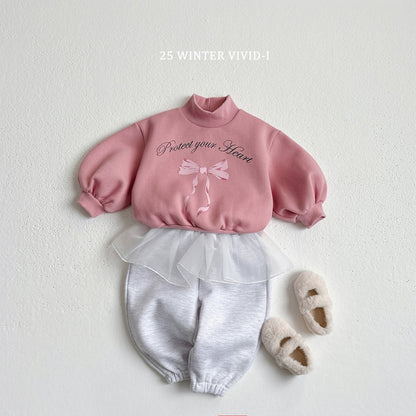 Fleece-lined chiffon skirt pants