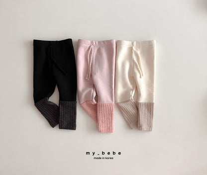 Angora string leggings