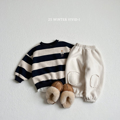 Striped bear sweatshirt