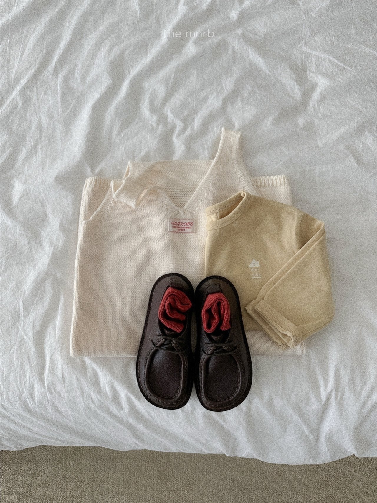Teddy knit overalls