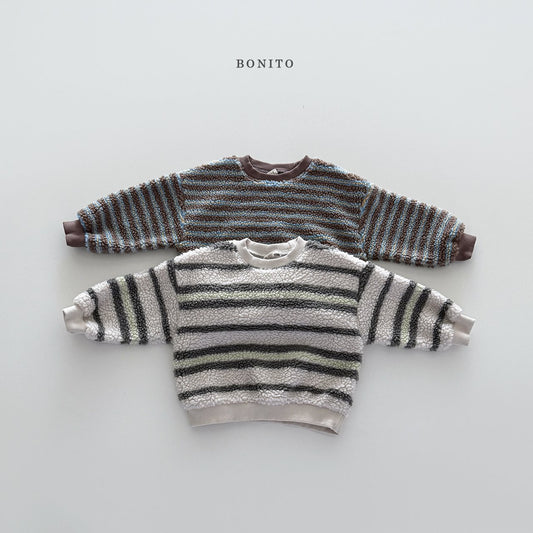 Irregular striped sweatshirt