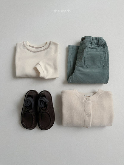 Velour cardigan