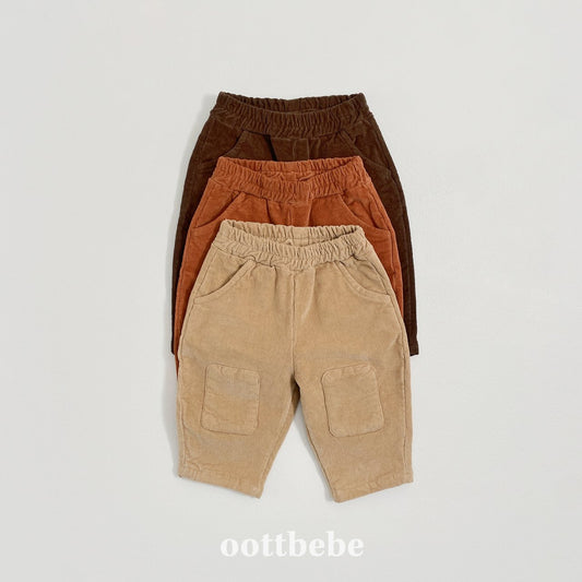 Corduroy stretch pants