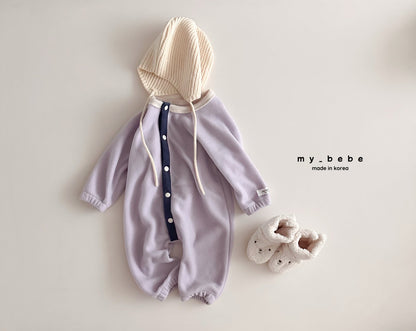 Snap fleece body suit