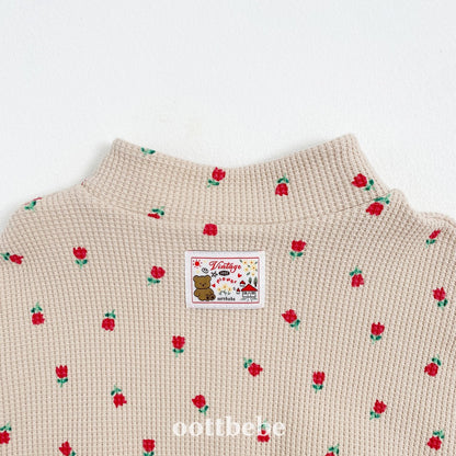 Sweet waffle anorak suit