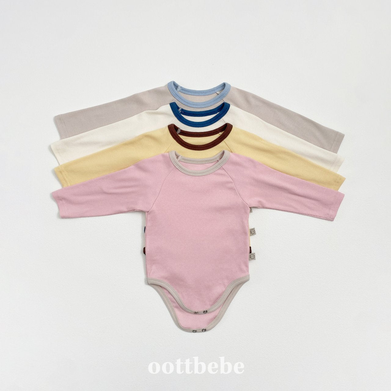 Pudding modal ribbed onesie set