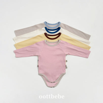 Pudding modal ribbed onesie set
