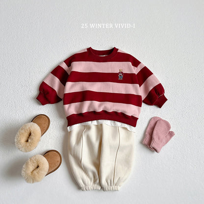 Striped bear sweatshirt