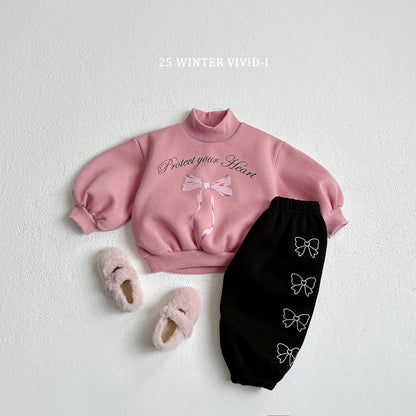 Ribbon embroidered pants