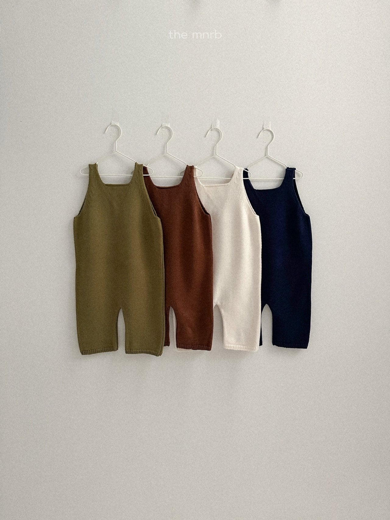 Teddy knit overalls