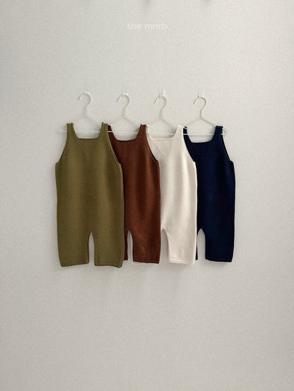 Teddy knit overalls