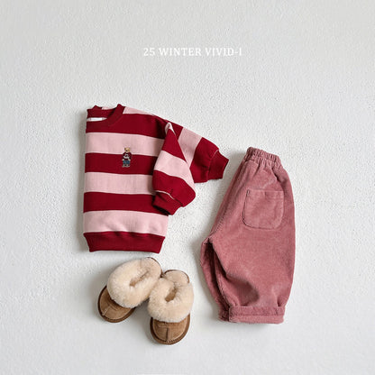 Striped bear sweatshirt
