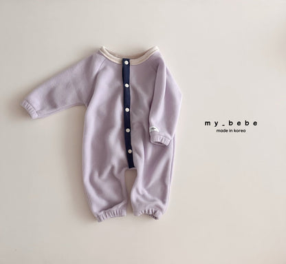 Snap fleece body suit