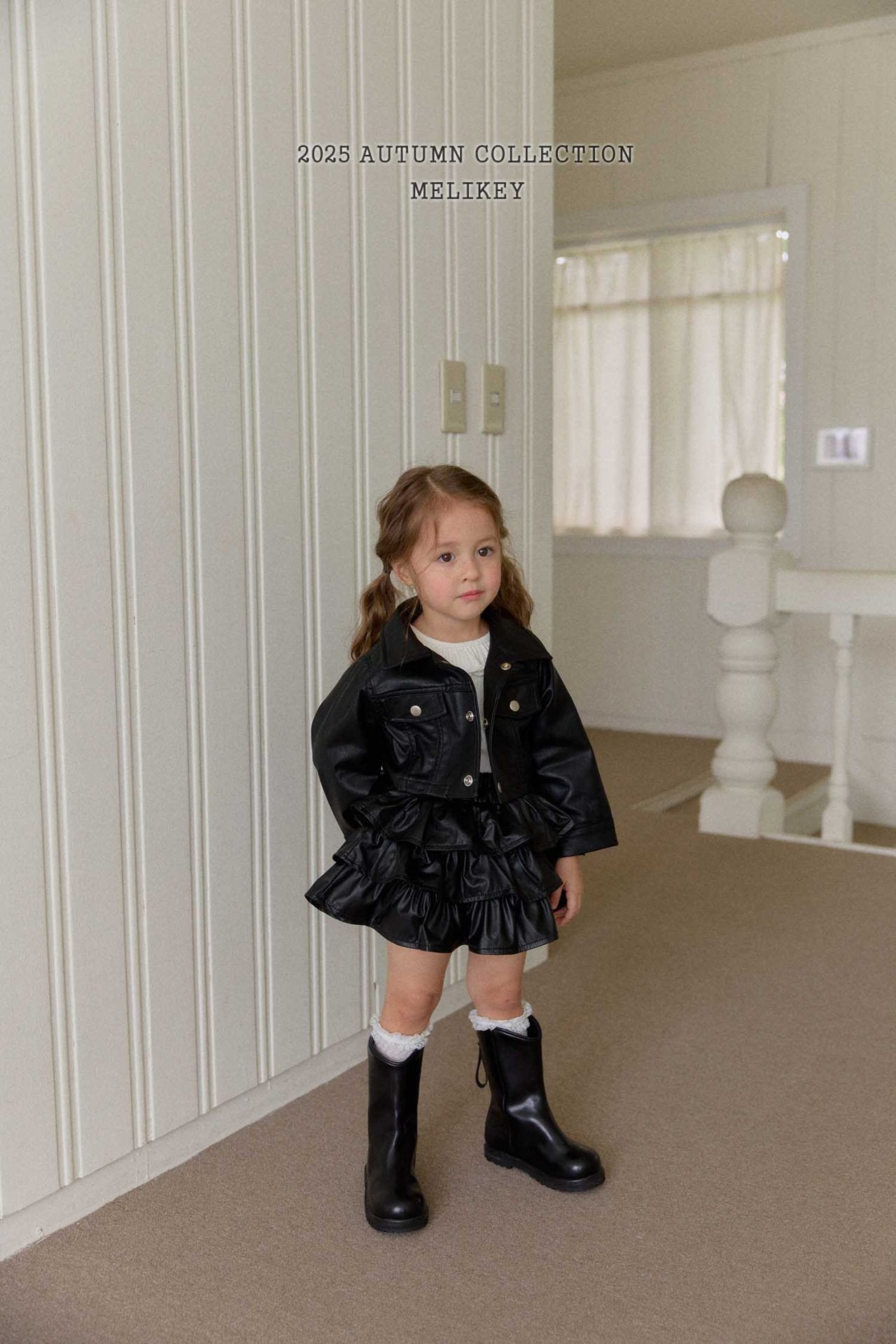 Cancan leather skirt