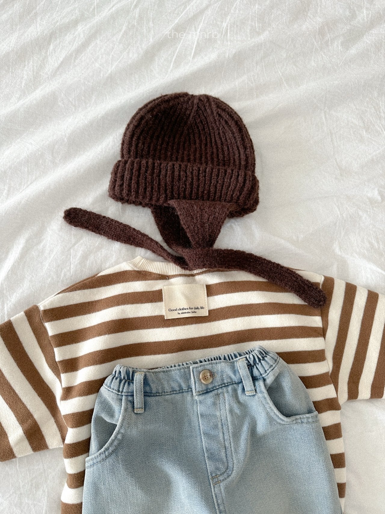 Ear flap round beanie