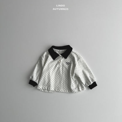 Little dot collar shirt