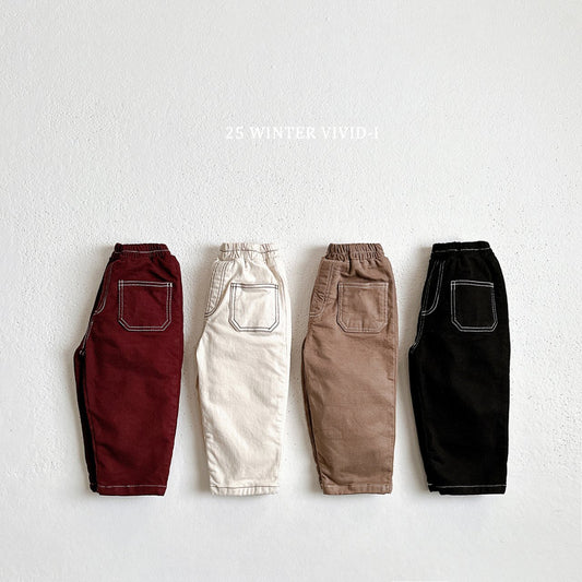 Fleece-lined stitch pants