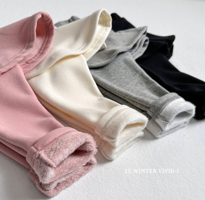 Winter fleece-lined skirt leggings