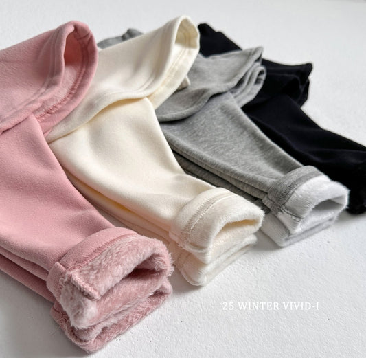 Winter fleece-lined skirt leggings