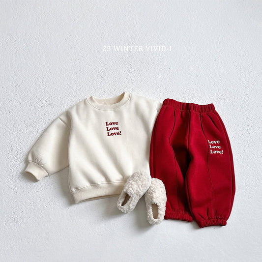 Love love fleece set