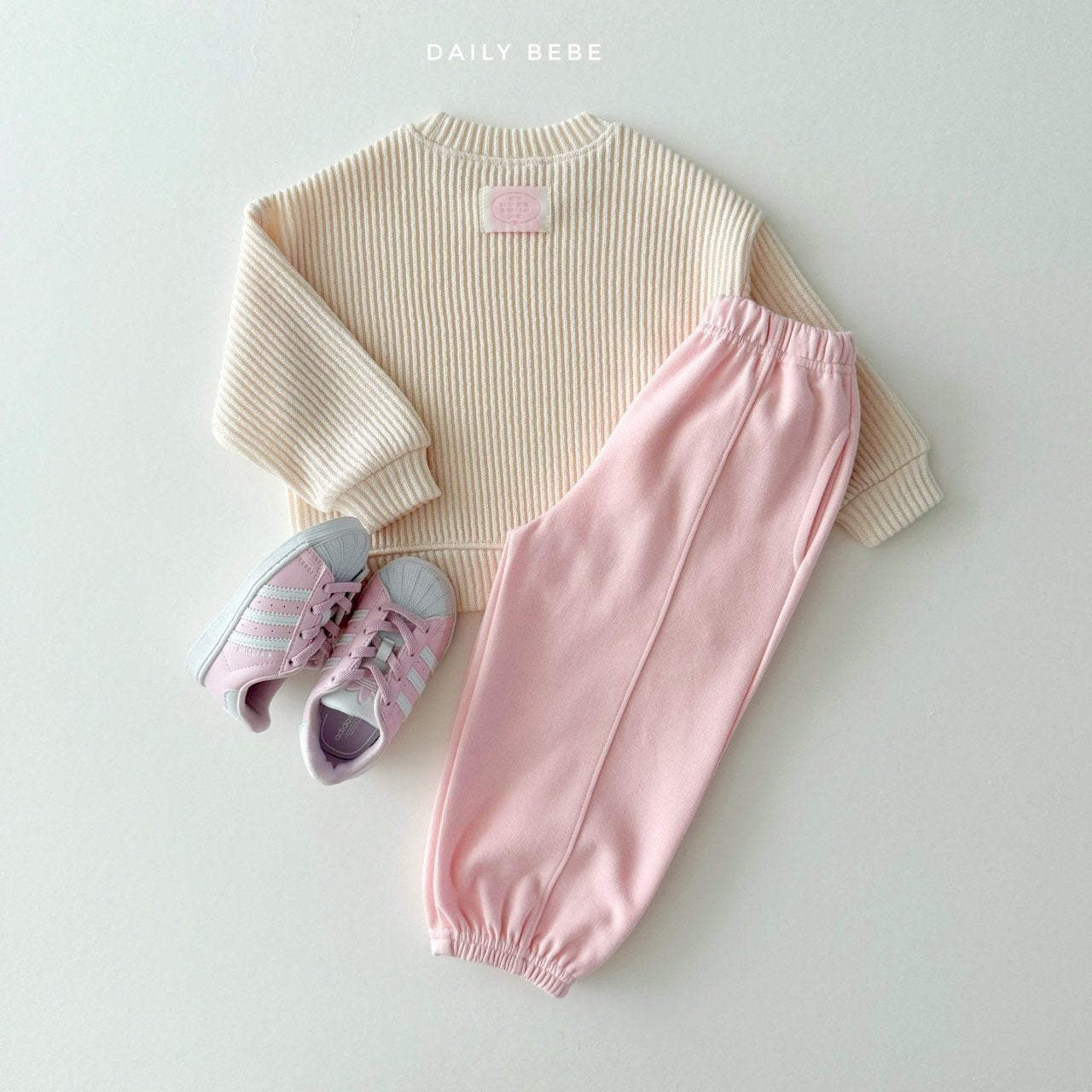Daily ribbed knit sweatshirt
