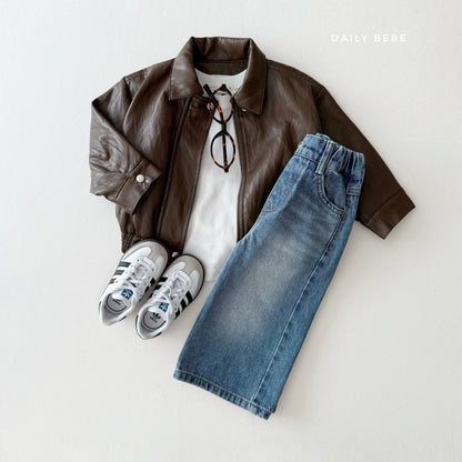 Leather kkakkha jacket