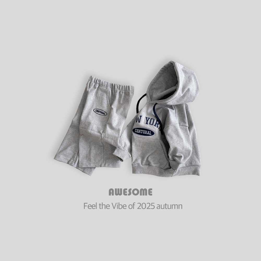 NY fleece hoodie set
