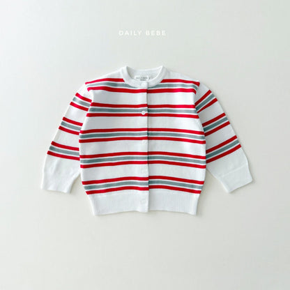 Multi-striped cardigan