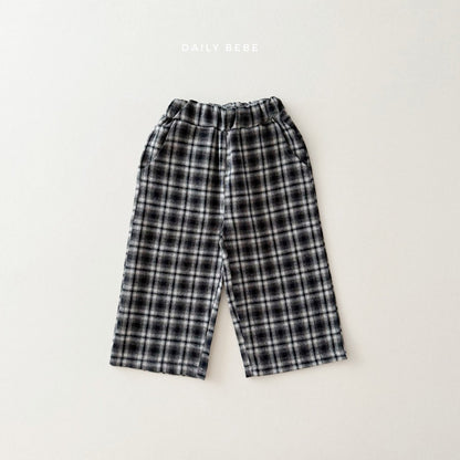 Checkered school pants