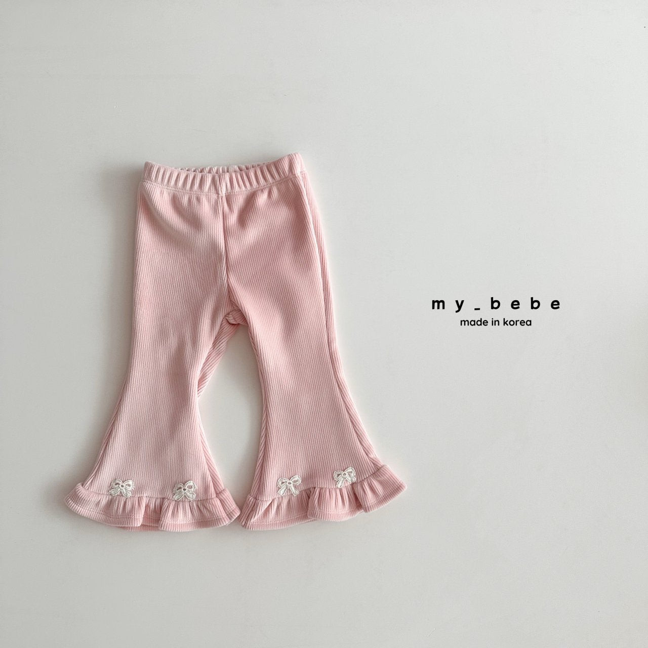 Velour frill bootcut