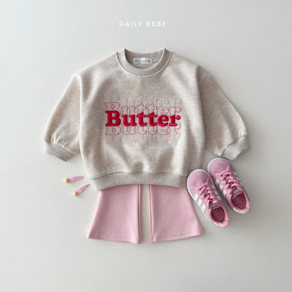 Butter embroidery sweatshirt