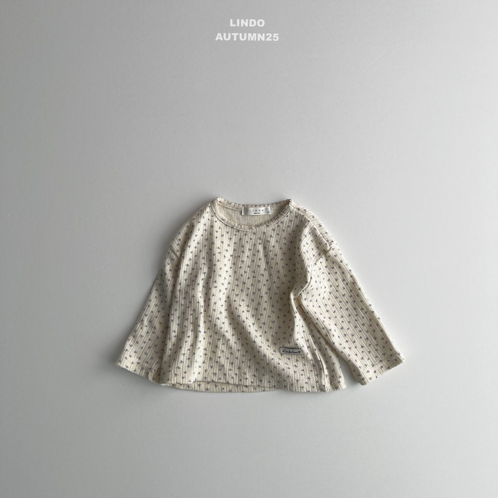 Small flower eyelet top