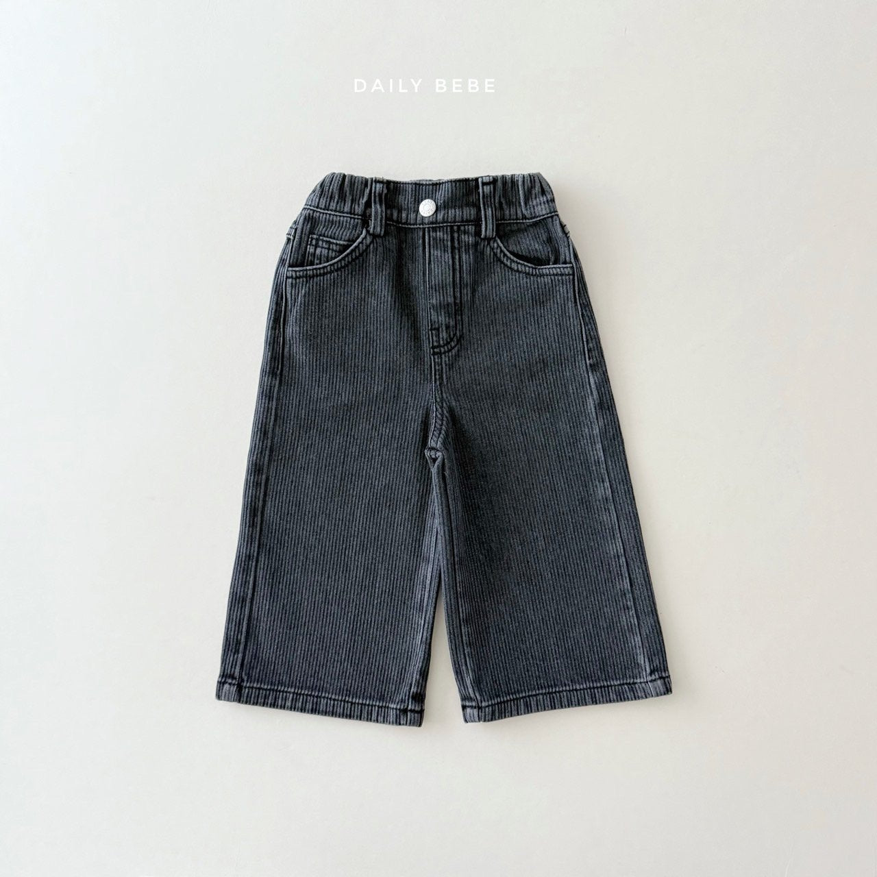 Fleece-lined denim pants