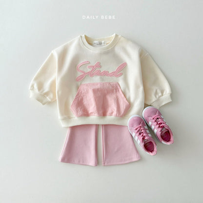 Rustling pocket sweatshirt