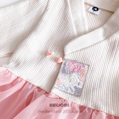 Embroidered hanbok