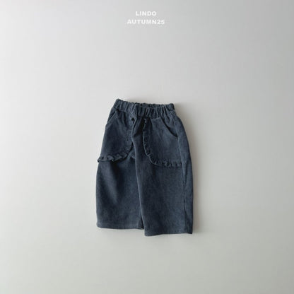 Frill pocket pants