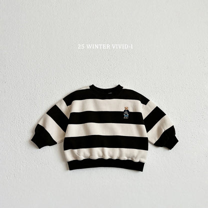 Striped bear sweatshirt