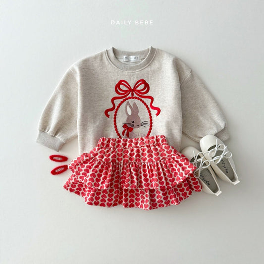 [Ready to Ship] Rabbit embroidered sweatshirt