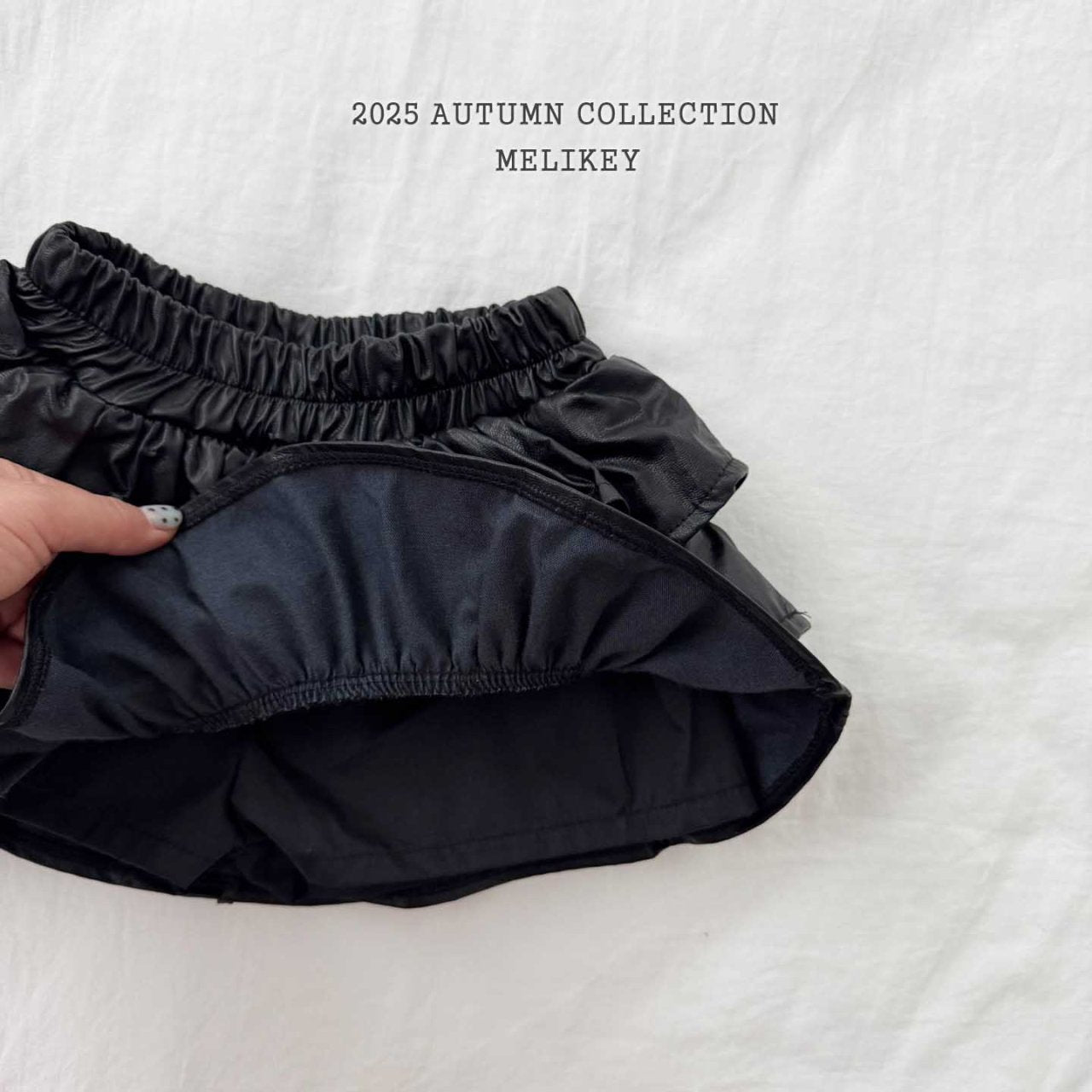 Cancan leather skirt
