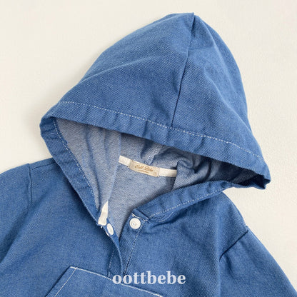 Stitched hoodie onesie