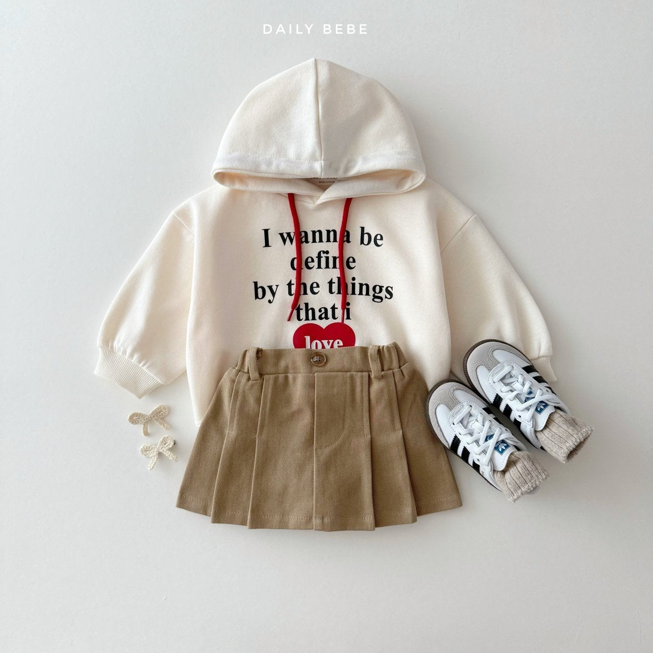 Love contrast hoodie