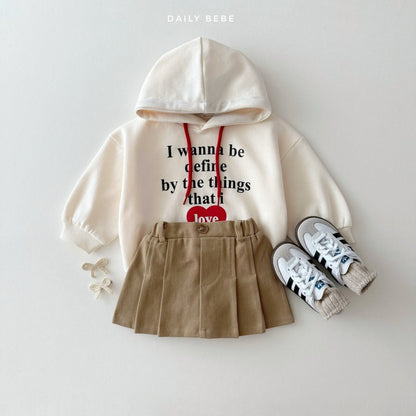 Love contrast hoodie