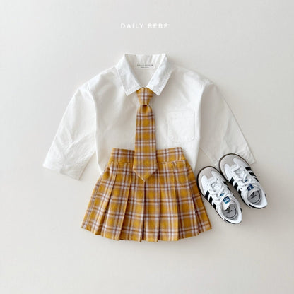 Checkered school skirt