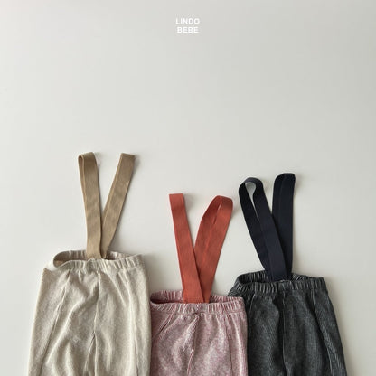 Ribbed suspender leggings