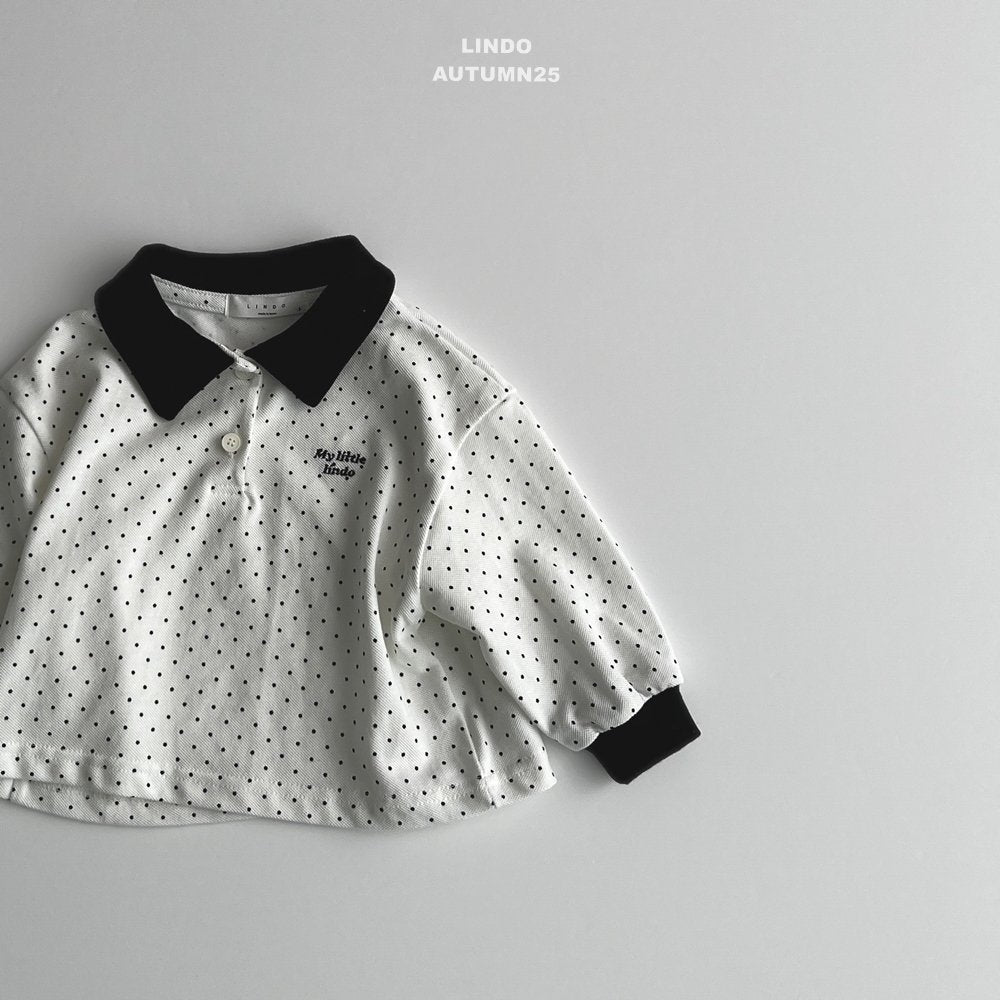 Little dot collar shirt