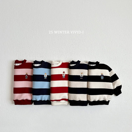 Striped bear sweatshirt