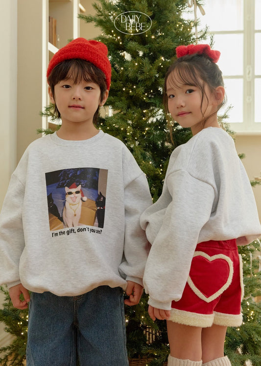 Santa cat sweatshirt