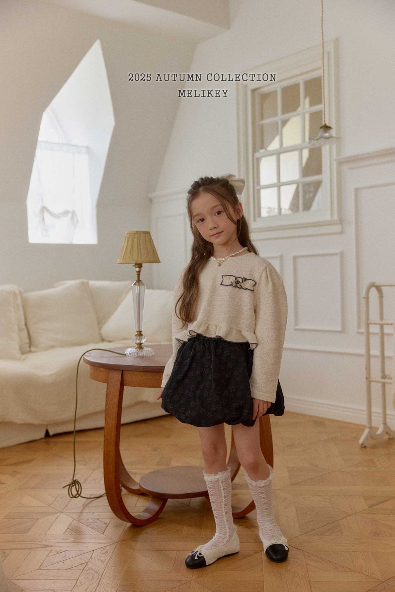 Jacquard pumpkin skirt